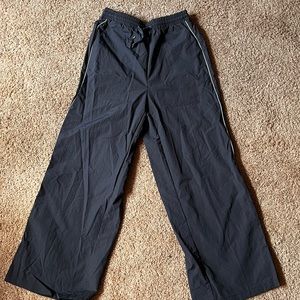 STITCH DRAWSTRING WIDE-LEG TROUSERS 💙💙